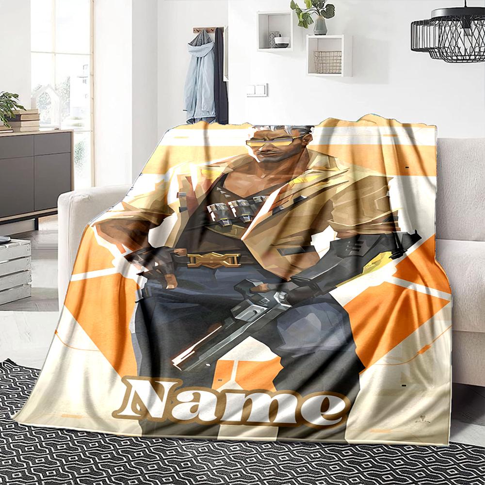 Custom Name Arsenal Roses Artwork Blanket for Couch & Bed, Plush Cozy Fuzzy Blanket Super Soft & Warm Blankets for Fall and Winter. 0908169