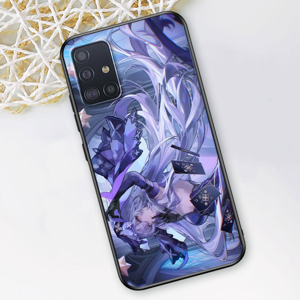 Black Swan Honkai Star Rail Dan Heng Case for Samsung Galaxy A53 A14 A12 A54 A24 A22 A41 A52 A21s A22 A31 A33 TPU Phone Cover