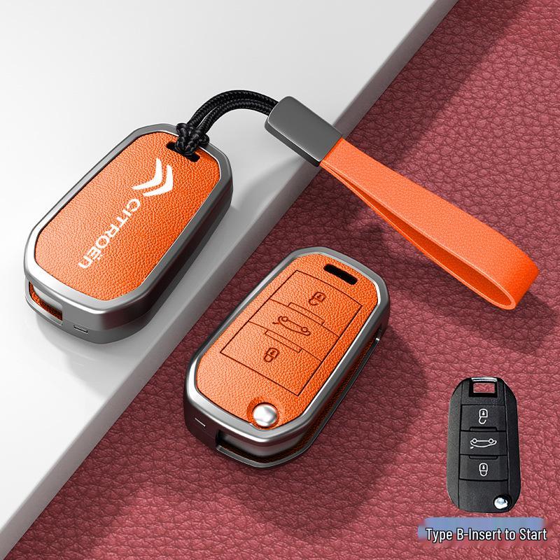 Car Key Cover & Buckle for Citroen C3XR, C4L, Tianyi, C5, C4 Sega, Elysee, C6 Models