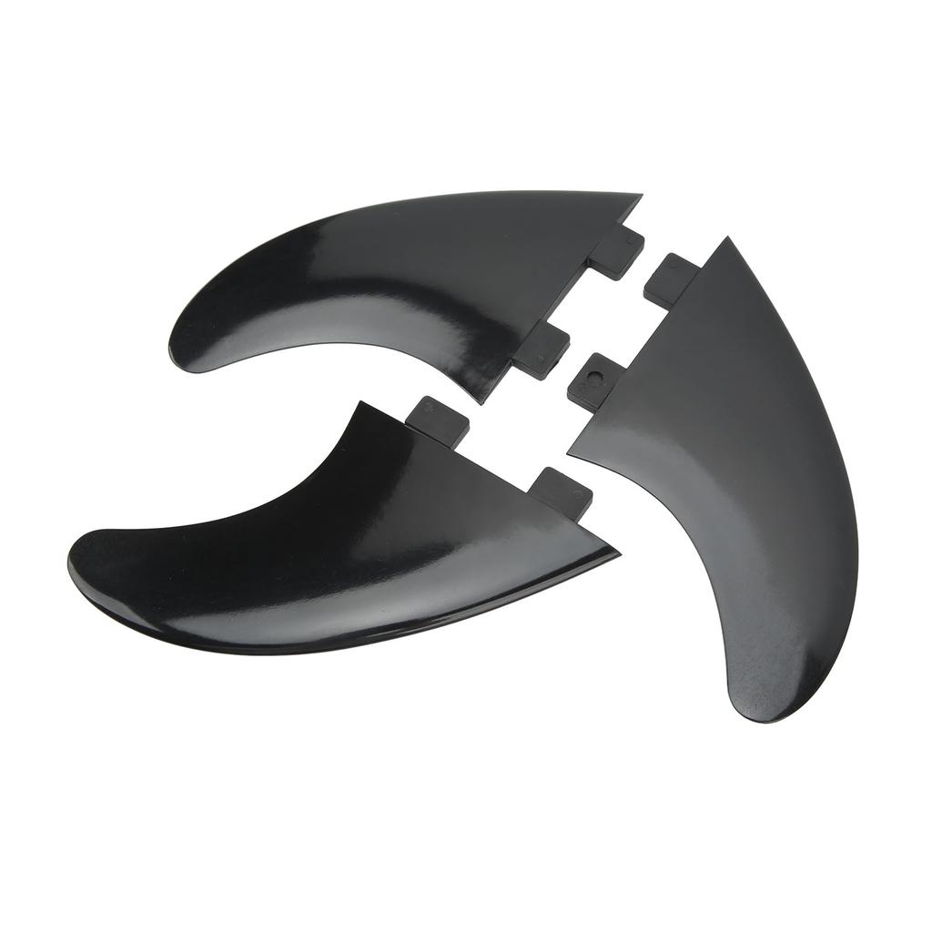 3Pcs Surfboard Fins PVC Quick Release Replacement Tri Fin Set for Longboard Surfboard Paddleboard