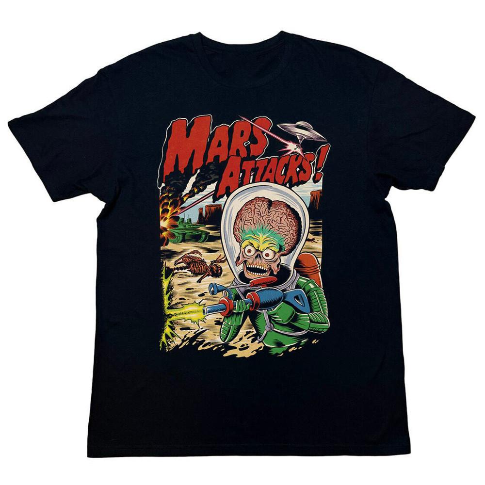 Mars Attacks Gift For Fan Black Adult T-Shirt Full Size MK632 Unisex T-Shirt XXXL
