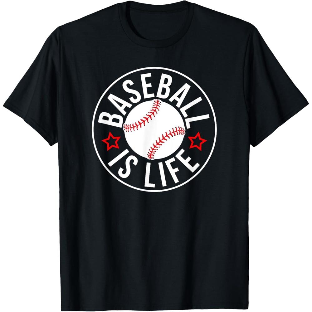 Baseball is Life game day fan player t-shirt T-Shirt XXL чёрный