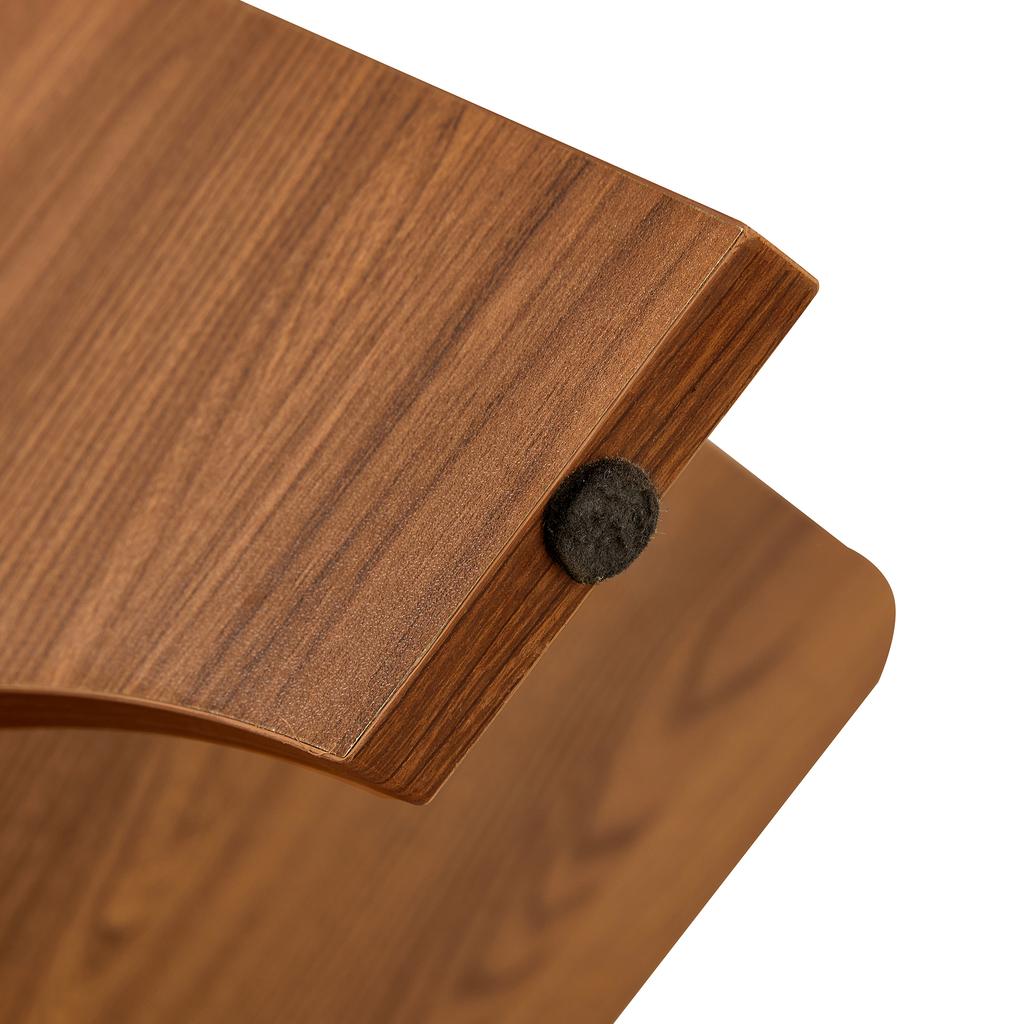 Modern Square Side Table Made of Safety Glass - 80 cm Side Length. Ideal for Dining Room, Living Room, Office and Much More.