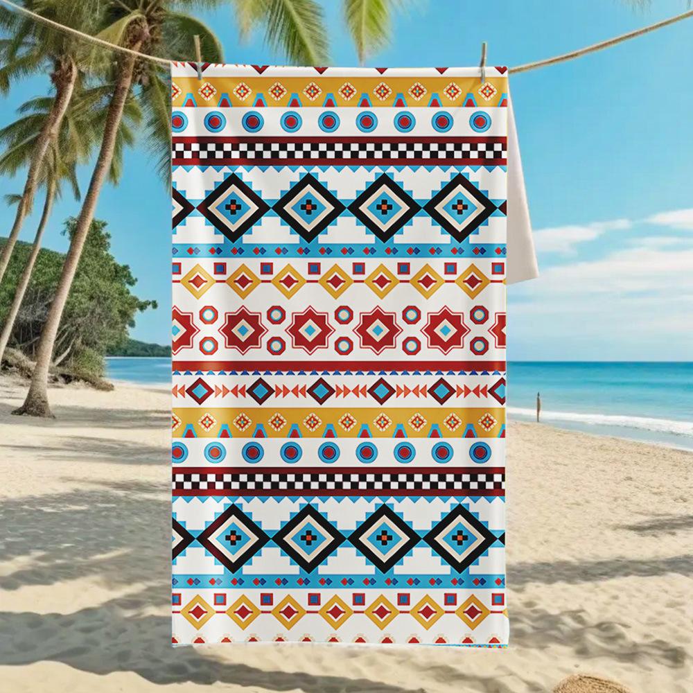 New, Double-sided Velvet Beach Towel, Support Surf Towel, Sports Towel.
