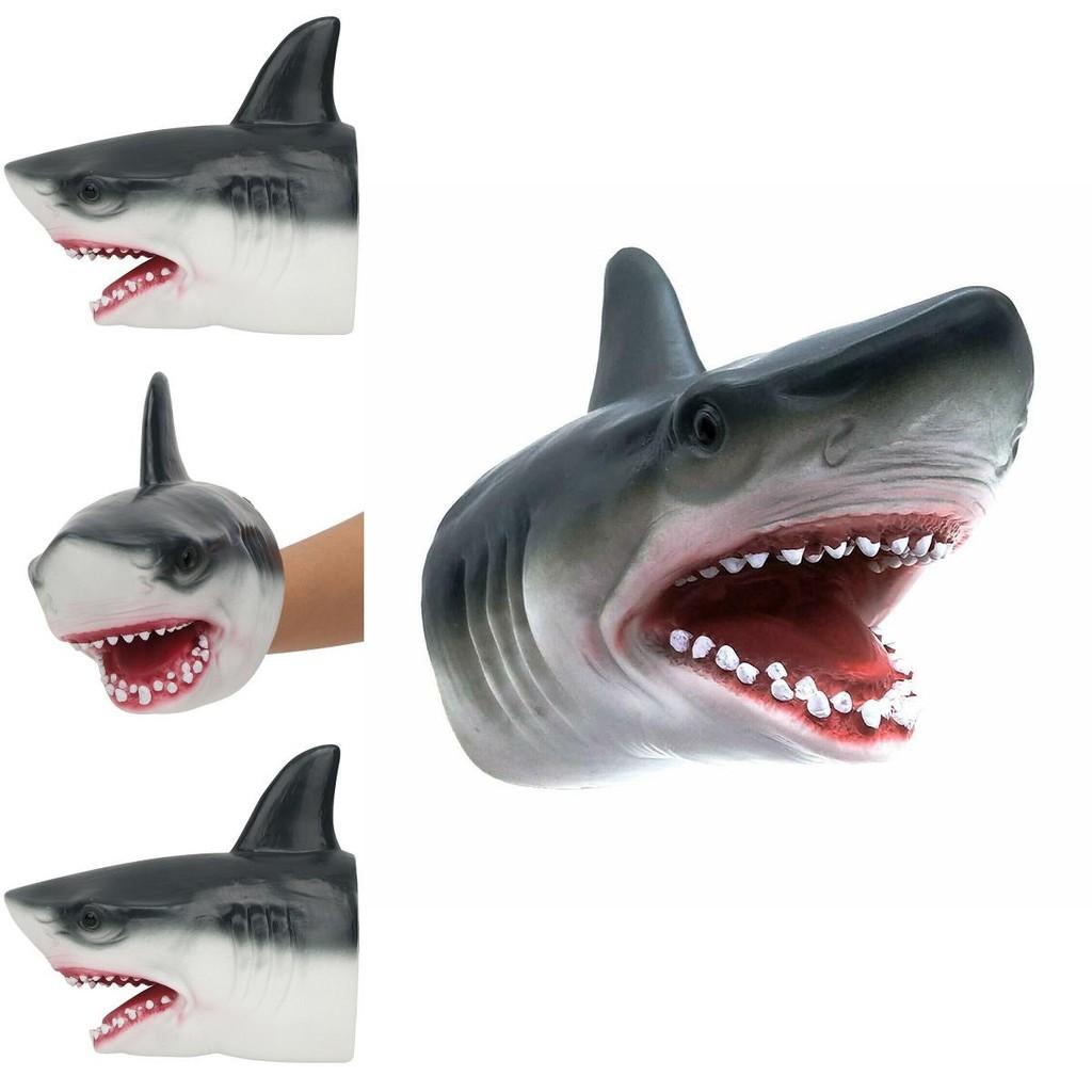 Soft And Flexible Shark Head Hand Puppet Ideal For Creative Play And Gifts