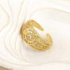 Nidin Hot Sale 5 Styles Crystal Zircon Open Rings Adjustable For Women Men Hip-Hop Style Wedding Party Fashion Finger Jewelry