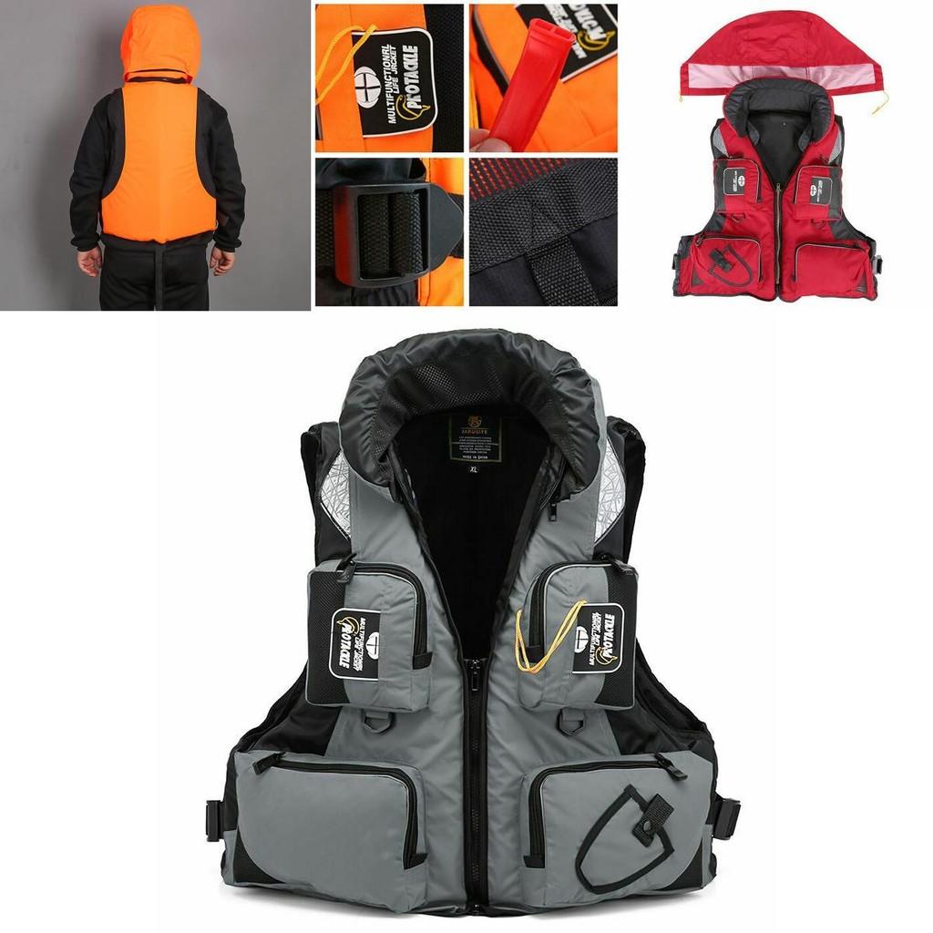 Buoyancy Adult Life Jacket With Detachable Neckline For Sailing And Kayak Safety**