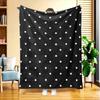 Starry Sky Themed Flannel Blanket - Warm and Cozy - Perfect for Bed, Home, Camping, Sofa, Travel, Halloween and Christmas
