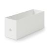 MUJI Recycled Polypropylene File Box - Standard Type - 1/2 - White Gray, Approx. W10 X D32 X H12cm, 83904388