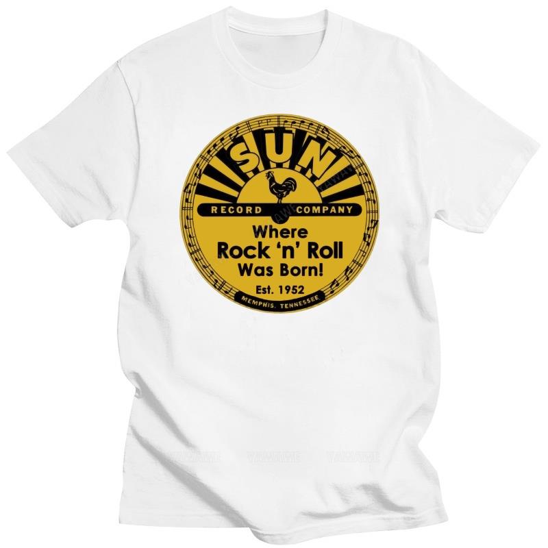 Humor T-shirt Vintage Style Man Cotton Short Sleeve Sun Records 6 Men T Shirt Fashion Print Tshirts Male Casual Tee-shirt