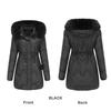 Women's Warm Parka Cotton Coat with Detachable Hood Autumn Winter Mid-length Coat