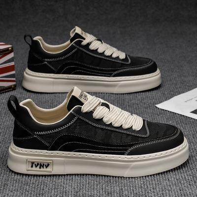 Men's Board Shoes Breathable Deodorant Black Cloth Shoes Camouflage Board Shoes Non-slip Casual Sports Low-top Trendy Shoes