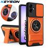 KEYSION Custodia Magnetica per Telefono per Samsung A07 A06 4G A05 Protezione Fotocamera Scorrevole Cavalletto Verticale Anello 360 Cover Posteriore Antiurto