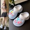CH1610 cute thick-soled hole shoes for women's outer wear 2025 new beach non-slip bag head cool slippers for women's summer