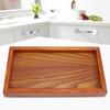 Rectangle Wooden Tea Tray Serving Table Plate Snacks Food Storage Dish for Hotel Home