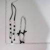 Bohemiean Star Fringe Clavicle Chain Dopamine Star Necklace Star Bowknot Choker Women Daily Outfits Delicate Jewelry