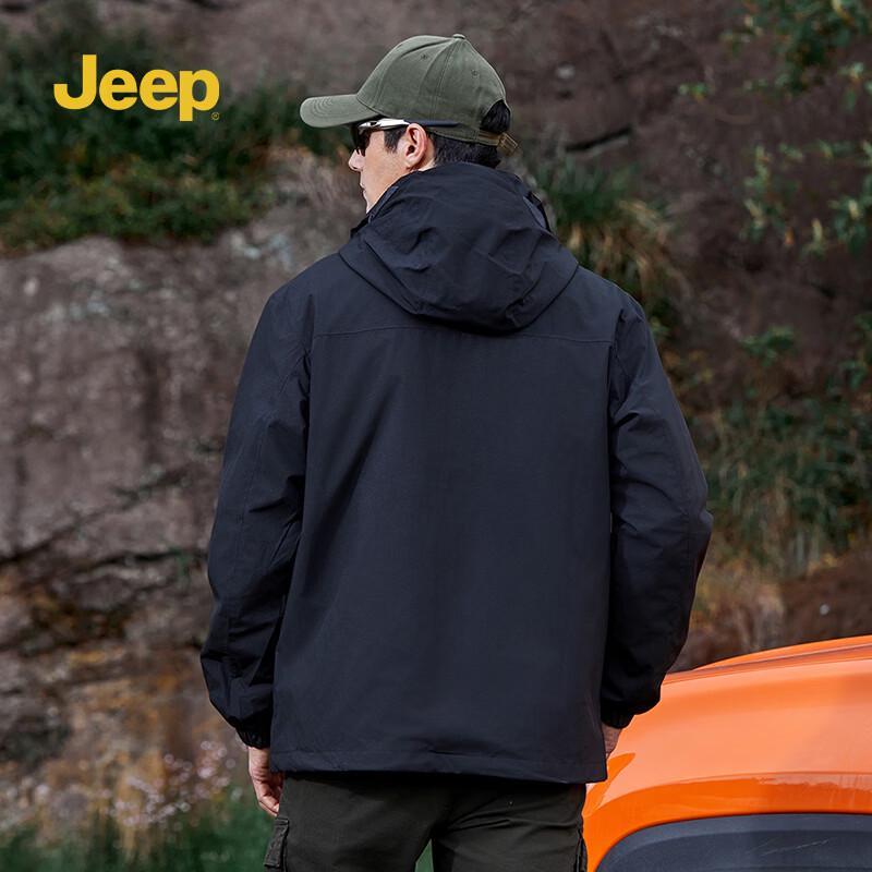 JEEP Men's Outdoor Multi-Pocket Windbreaker Jacket