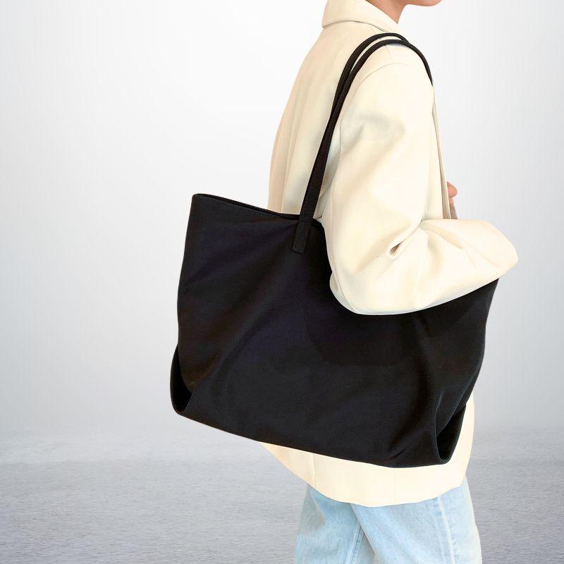 New Women'S Tote Bag | Large Capacity | Casual Canvas & Waterproof Nylon | Versatile Shoulder Bag For Class And Gym Commuter Bag
