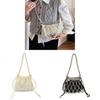 Wind Trend Pearl Crossbody Bag With Bead Embellishments For Daily Use