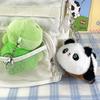 Plush Delightful Flip Animal Keychain With Cuddly Panda And Raccoon Features For Animal Lovers