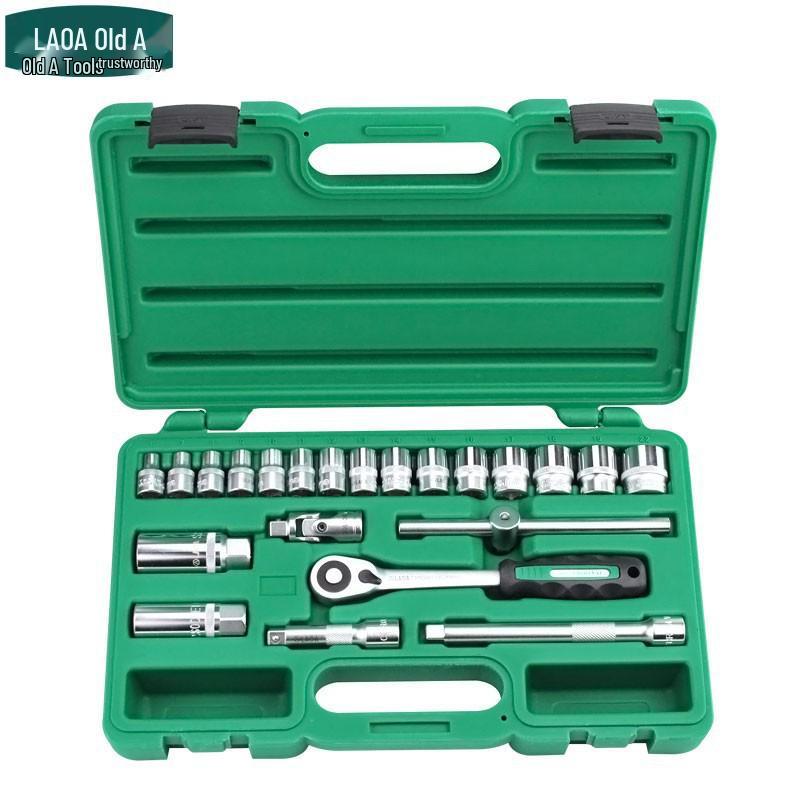 Taiwan Multi-Functional Ratchet Socket Wrench Set for Auto Repair and Maintenance