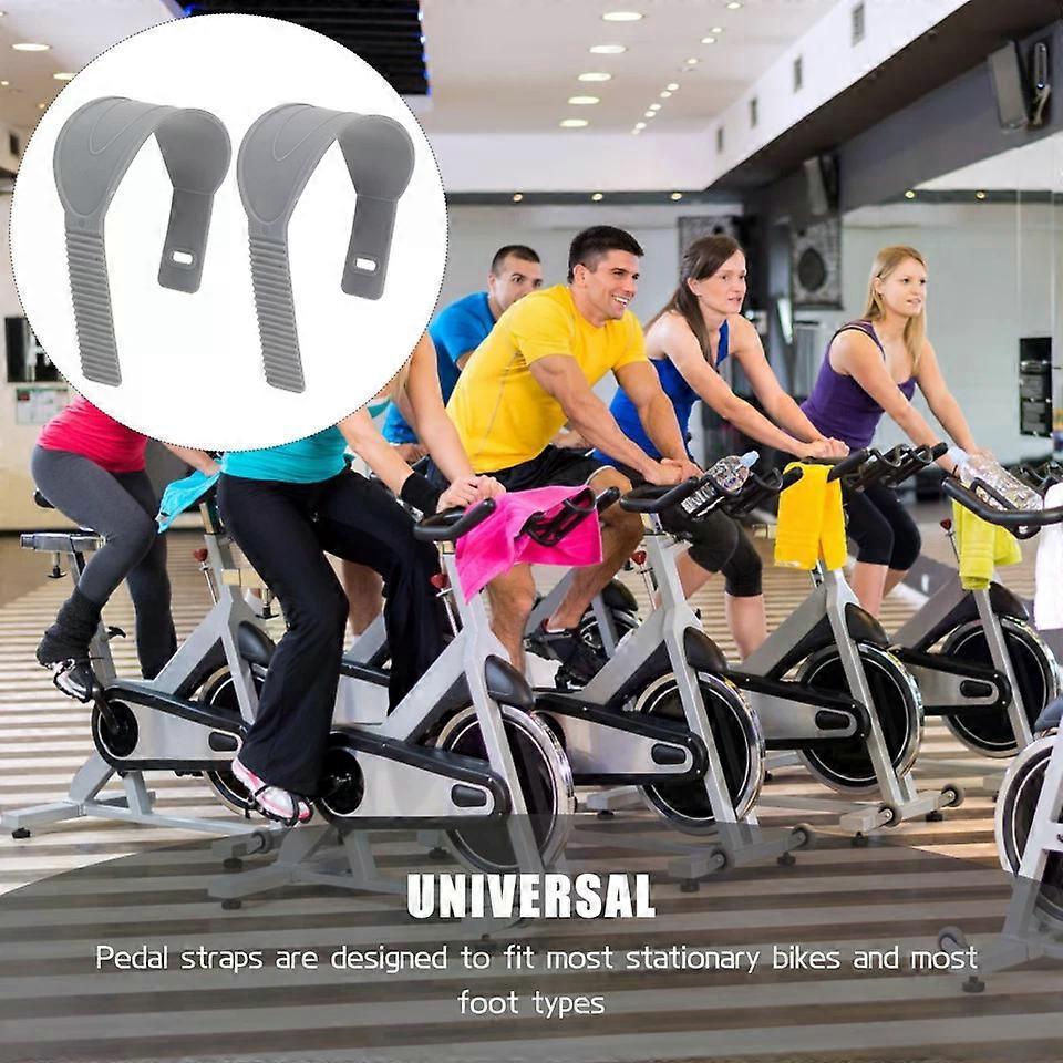 Cyklistické pedálové popruhy, 1 pár nastavitelných gumových popruhů na špičku pro posilovací cvičební kola