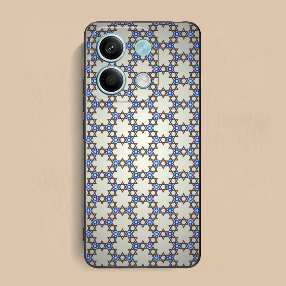 

Jewish Hanukkah Mobile Phone Case for Xiaomi Redmi Note 14 13 12 11 S Pro Plus 4G 5G Colorful Printing Cover Cover Pretty Luxury Redmi Note 14 4G (Global)