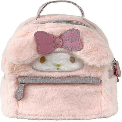 Niedlicher Mädchen Plüsch Schulranzen Schulranzen für die Schule, 3D Kawaii Tier Cartoon Schulranzen für Mädchen Schulranzen Schulsachen, Rosa Hase