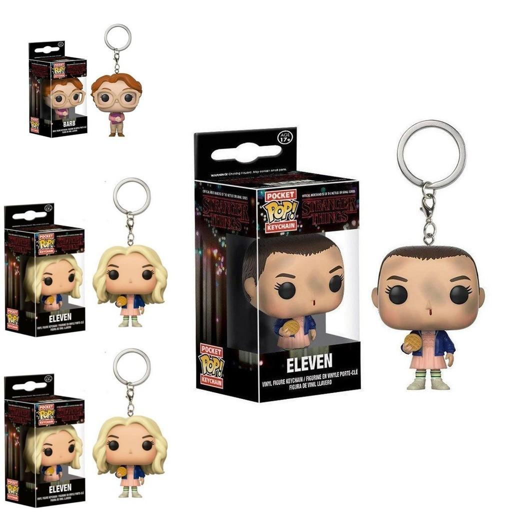 Samlarobjekt Stranger Things Eleven Nyckelringsfigur Med Resinmaterial