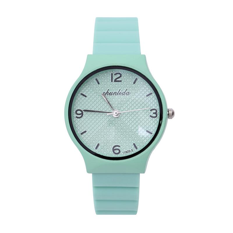 Candy Color Silicone Tape Women'S Watch Small Fresh And Fashionable Student Quartz Watch Women