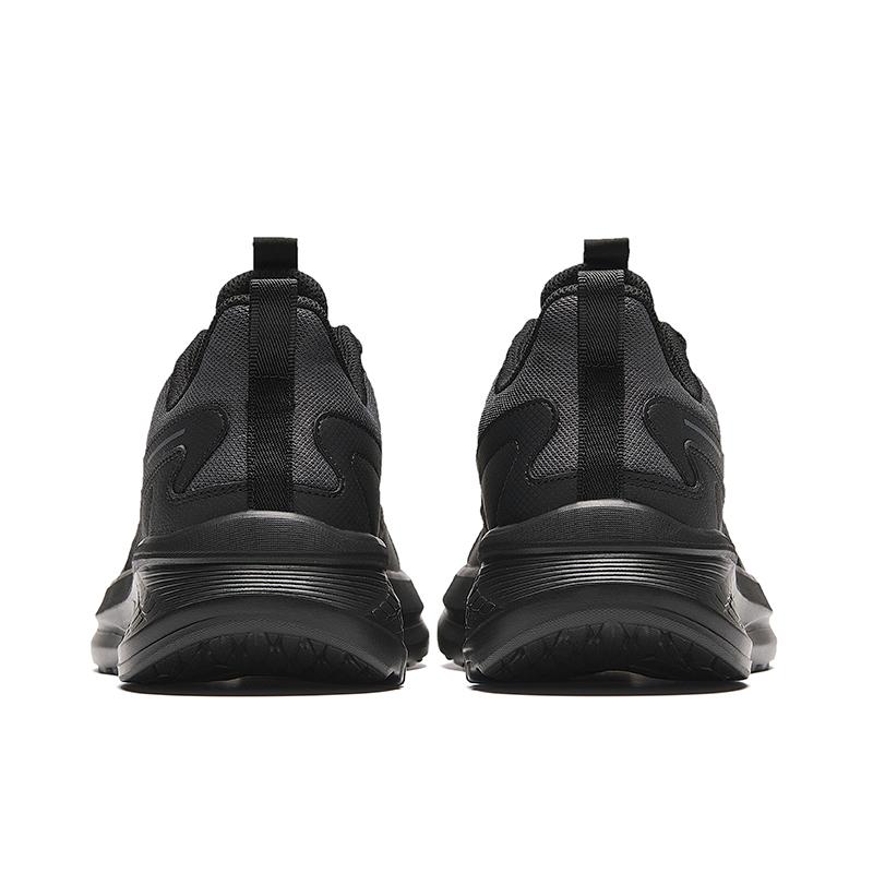 Anta Wygodne Wszechstronne Odporne na Zużycie Oddychające Buty do Biegania Niskie Męskie Trampki Czarne 912345579-1