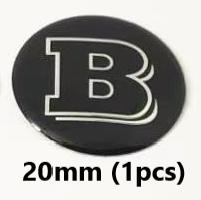 29/39/45/52/56/75/80/90mm Modified Sticker Emblem Badge sticker for BRABUS GLC GLA W213 W220 W464 W253 W204 W205 W254 W210 W211