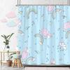 Beautiful Love Rainbow Shower Curtain Gift Idea Bohemian Printed Pattern Polyester Fabric Bath Curtain Bathroom Decor with Hooks