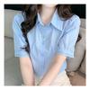 Navava Romantic Flower Embroidery Half Sleeve Shirt Nb2098