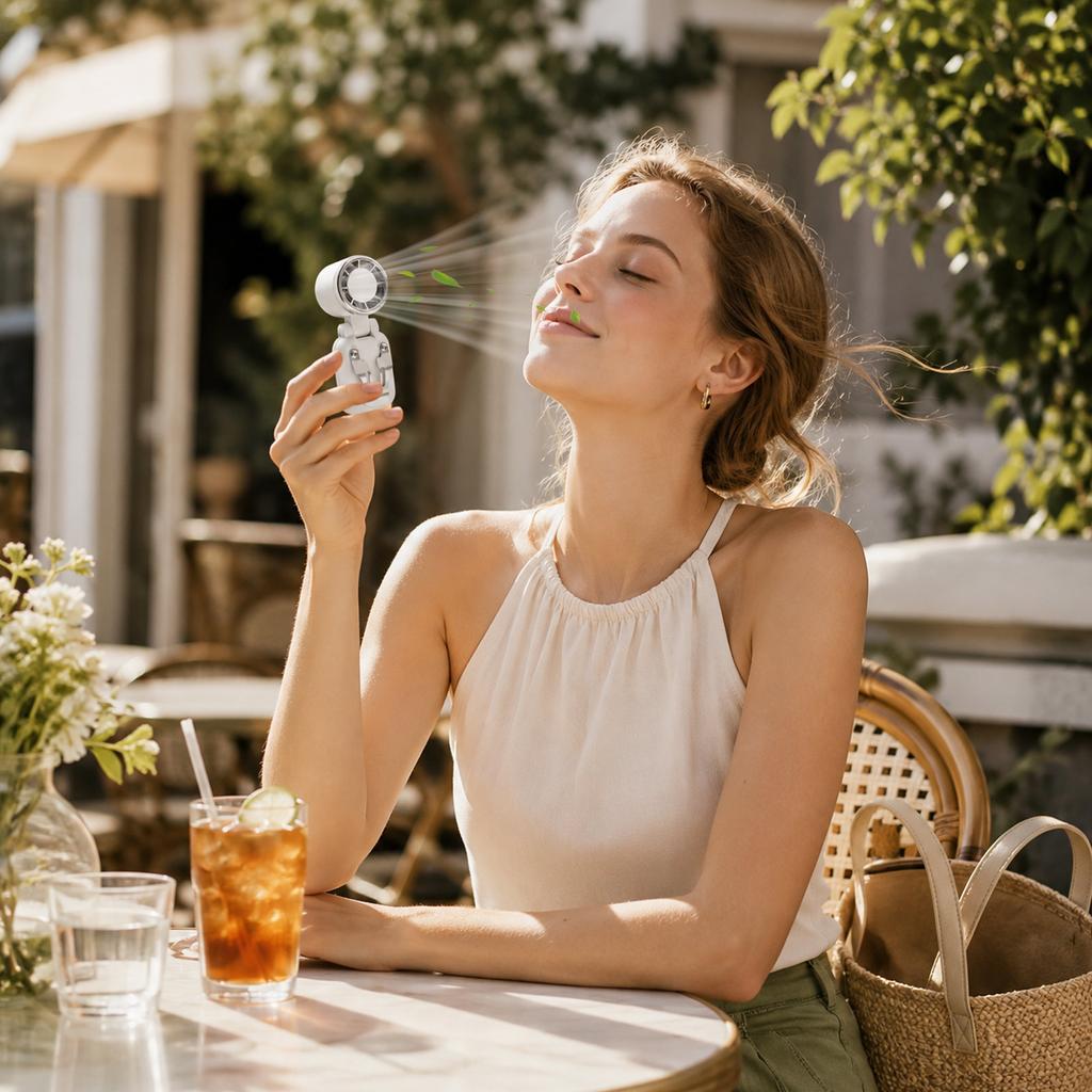 Powered Clip Fan with Adjustable for Outdoor Activities and Picnics, Portable Fan