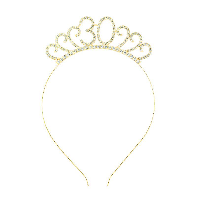 Cross-Border Digital Birthday Crown Set: Headdress, Party Shoulder Strap & Etiquette Belt Photo Prop for Girls