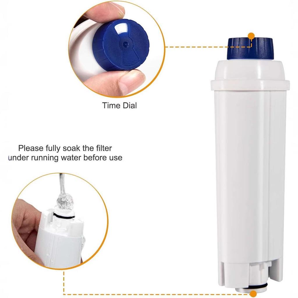 DeLonghi Coffee Machine Compatible Filter Cartridge DLSC002 for Esam, etam, and EC680 Models