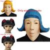 Halloween Latex Wig With Colorful Bobo Hairstyle For Cosplay And Costume Parties