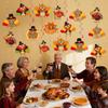 36Pcs DIY Thanksgiving Decorations Hanging Swirls Thanksgiving Turkey Ceiling Swirls for Indoor Home Party Decor
