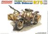 Freedom Model Kit 1/16 German R75 Motorcycle with Sidecar and Rider Figure, Plastic Model FRE16005SP