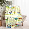 Cute cars Theme Printed Blanket - Perfect for Couch, Bed, Travel & Outdoor Use | Machine Washable, Cozy & Durable.