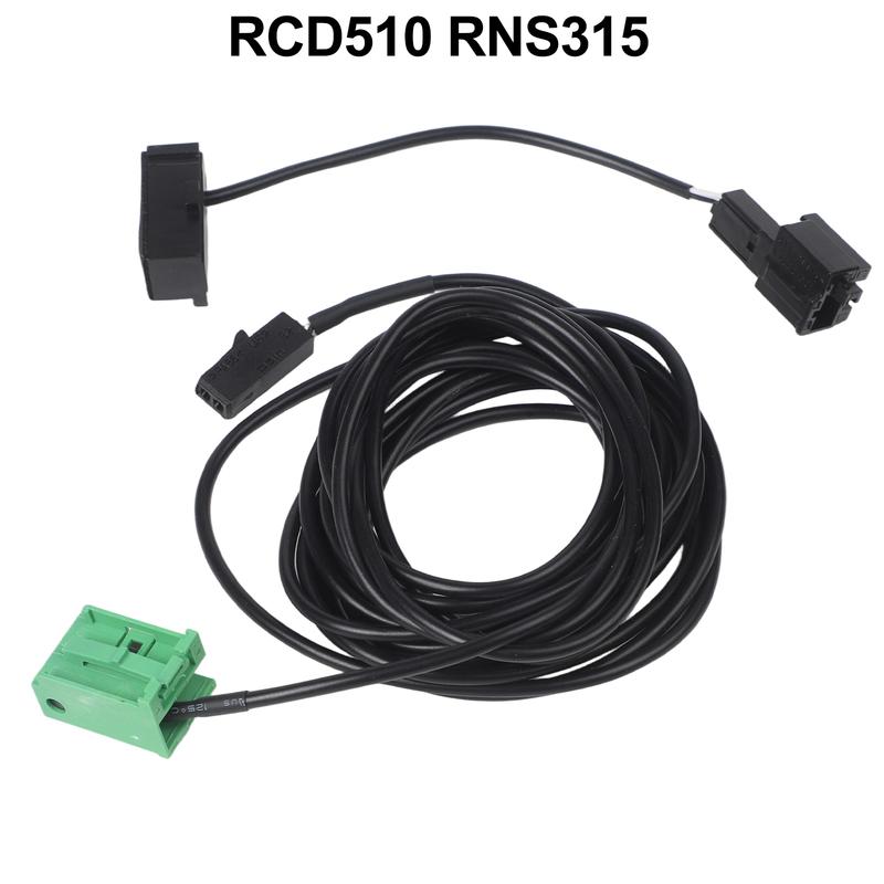 Car Microphone Phone Microphone Harness Audio Modification Cable Black And Green Green Audio Navigation For RCD510