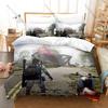 Once Human Duvet Cover + 2 Pillowcases, Survival Game Print Bedding Set Soft Fabric for Gamers Decor & Gift