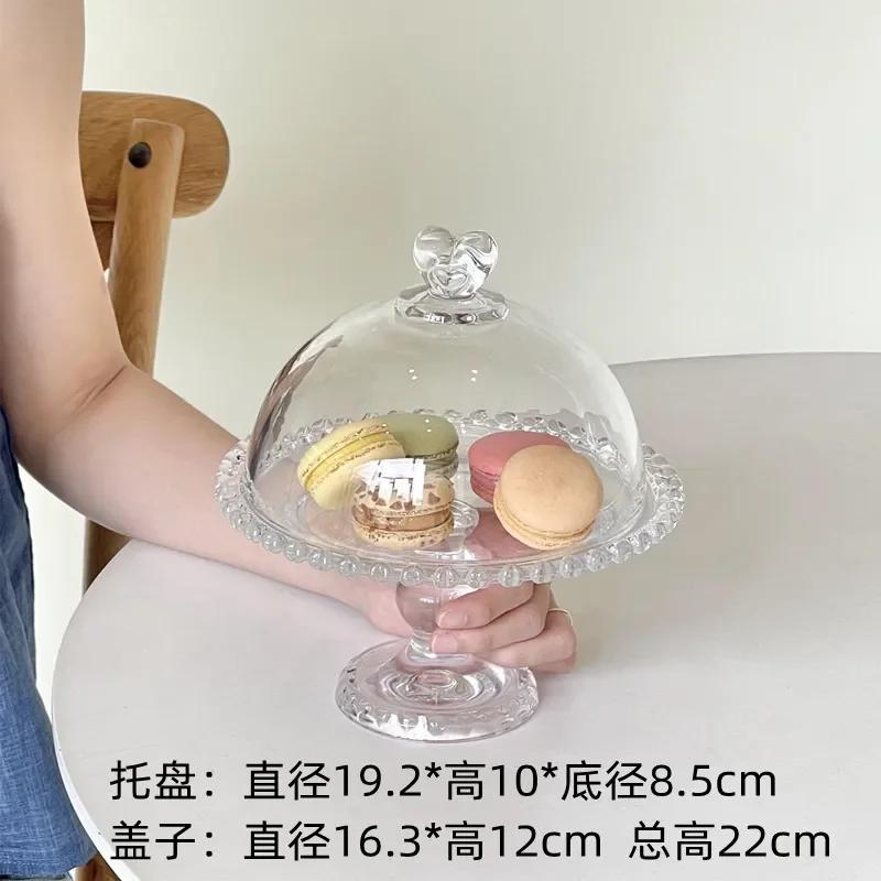 

Красивая французская ретро-витрина для торта Love Glass Fruit Taberna Обеденные столы Десертные блюда Dim Sum Salad Food Appliances