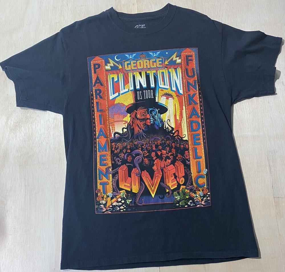 George Clinton Parliament Funkadelic Tour 2017 T-Shirt Baumwoll-T-Shirt S-4XL BO1394 Unisex T-Shirt