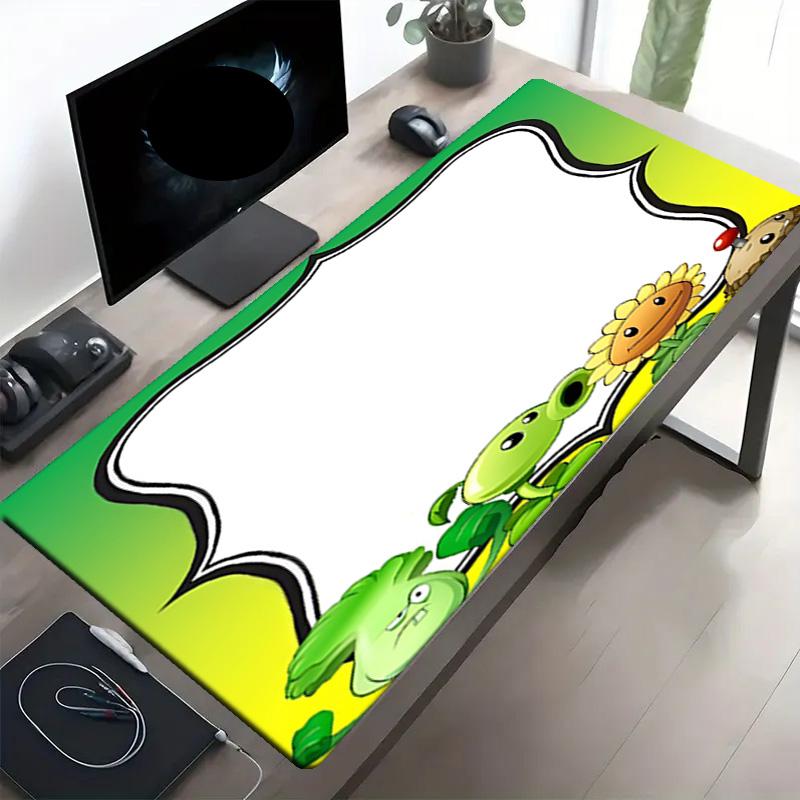 Pflanzen vs. Zombies Print Mauspads, Anti-Rutsch Schreibtisch-Tastaturmatte, für PC Laptop Gaming Arbeiten Tägliche Nutzung, Coole Festival Überraschungsgeschenk