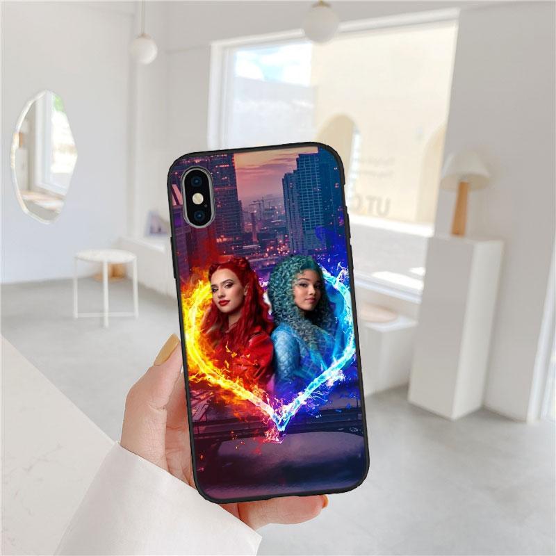 CJ33 Descendants Soft Shell Phone Case for iPhone 16 15 14 13 12 Pro Max Plus Mini