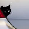 Car Black Cat Peeking Stickers Automotive Auto Decal Window Decoration 3D Simulation Cat Eyes Peeking Car Sticker