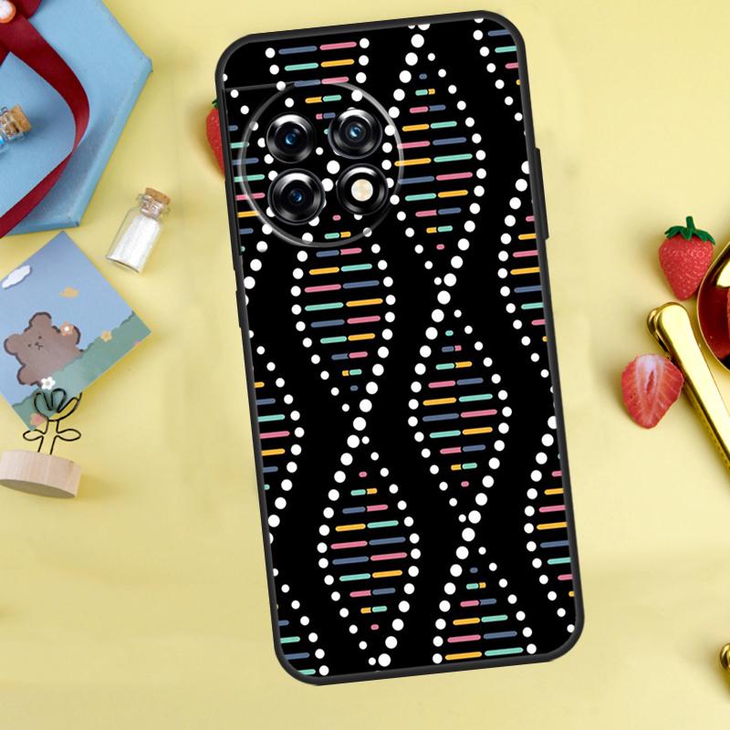 Retro DNA Science Illustration Case For OnePlus 13T 13R 12 12R 15 13 11 10 10T 8T Nord CE 2 3 4 Lite N20 N30 Nord 5 Cover