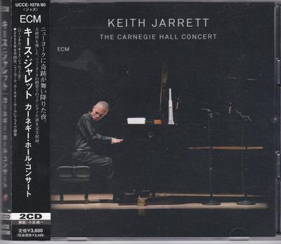 CD KEITH JARRETT  The Carnegie Hall Concert 2cd UCCE1079 ECM Records 2006 Japan Jazz Used